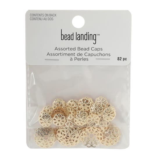 12 Packs: 82 ct. (984 total) Assorted Filigree Bead Caps by Bead Landing™